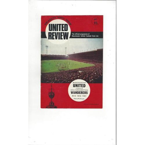 Manchester United Home Football Programmes