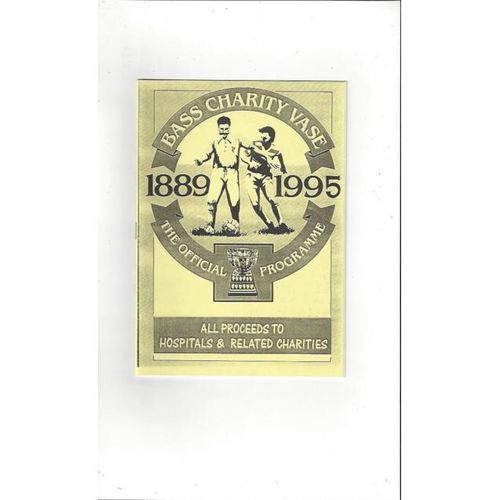 1995 Derby v WBA Bass Charity Vase Semi Final Football Programme + Team Sheet