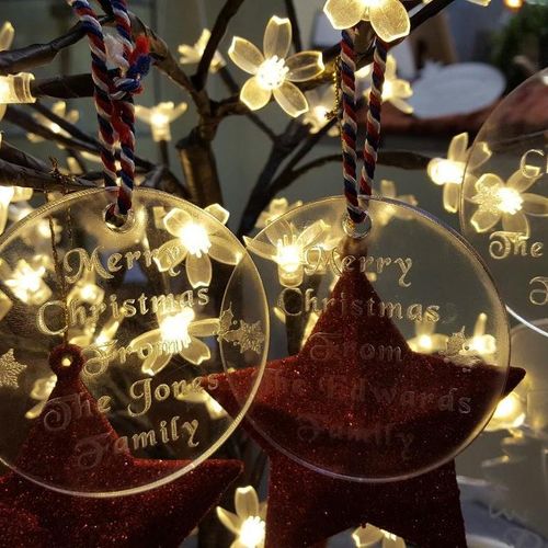 Round xmas decorations