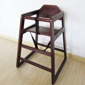 Walnut Stackable Wooden Baby Feeding Highchair