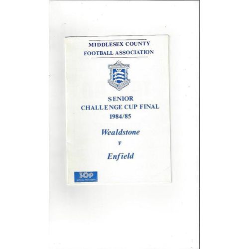 Wealdstone Home Football Programmes