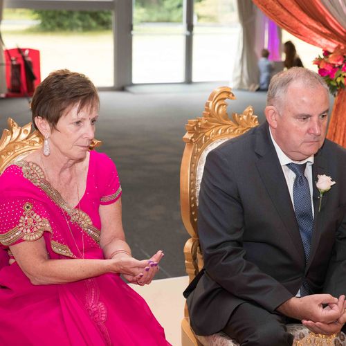 THE WEDDING CEREMONY IN THE MANDAP
