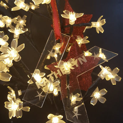 Christmas tree decoration any letter