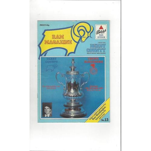 Derby County Home Football Programmes
