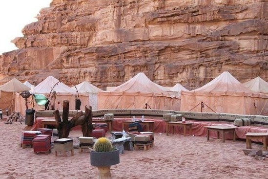 Bedouin camping in the desert