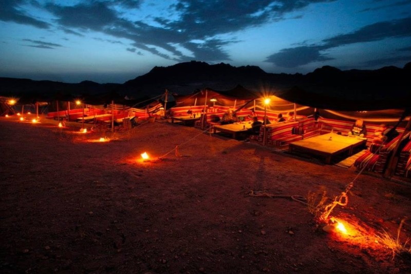 Bedouin camping in the desert