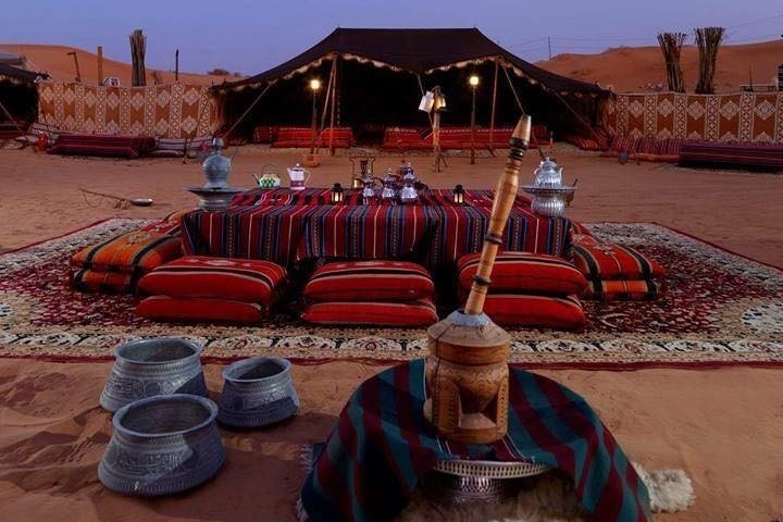 Bedouin camping in the desert