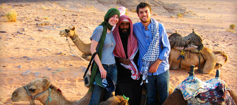 Bedouin camping in the desert