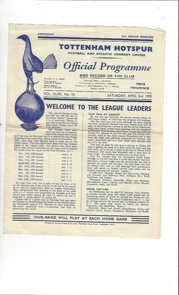 Latest Updates from Bob's Football Programmes