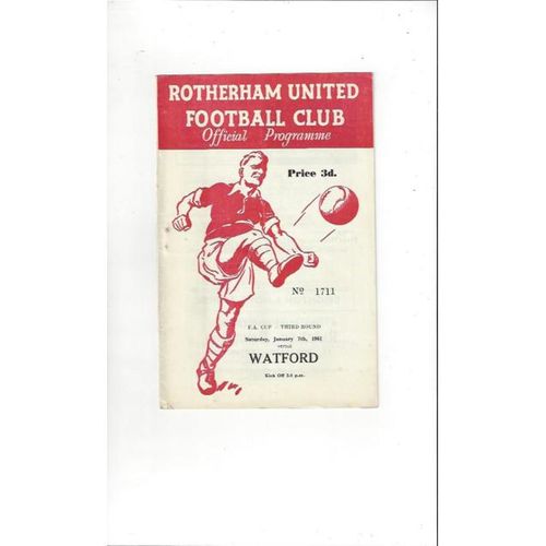 Rotherham United Home Football Programmes