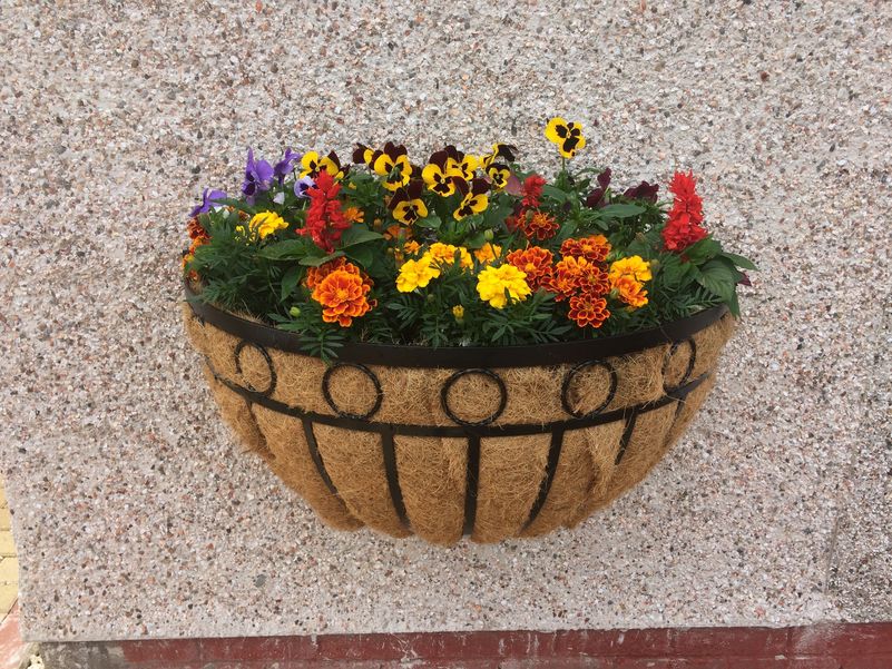 Quarter ball wall planter