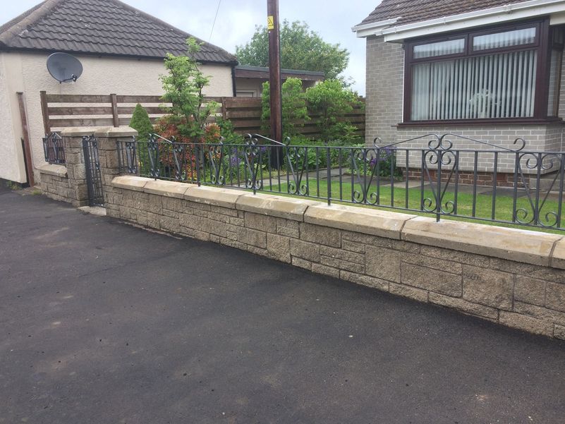 Bi Folding gates with railings