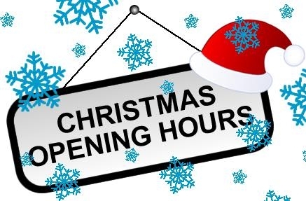 Christmas Opening Hours