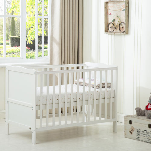 Florida Cot Bed With 140x70 Mattress (White)