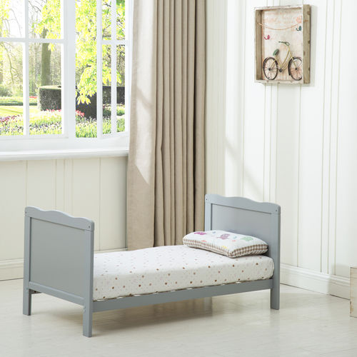 Orlando Cot Bed With 120x60 Aloe Vera Mattress (Grey)