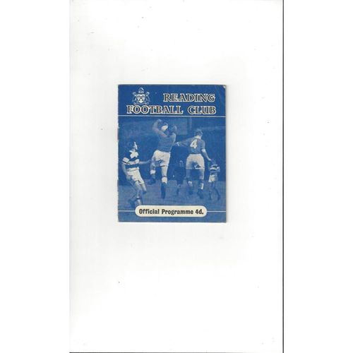 1959/60 Reading v Brentford Football Programme