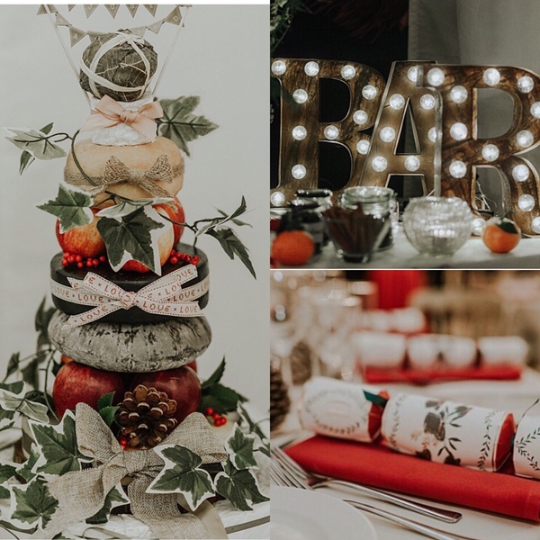 Traditional Christmas wedding