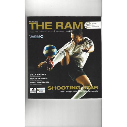 Derby County Home Football Programmes