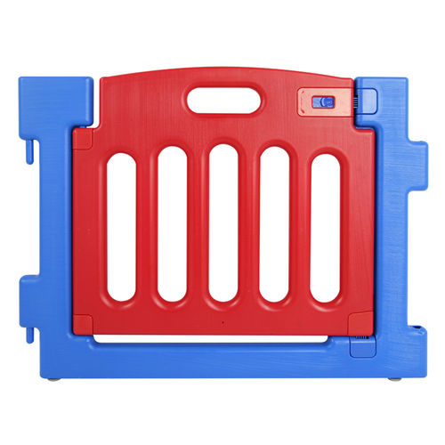 8 Sided Plastic Baby Playpen with Playmats (Blue)