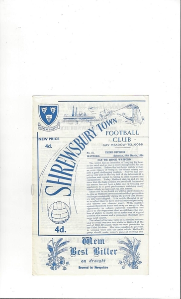 Football Programmes listed today