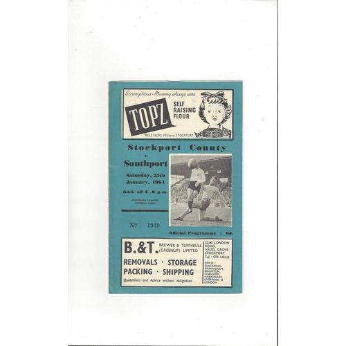 Southport Away Football Programmes