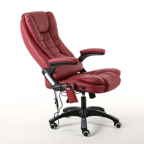Oscar Executive Faux Leather Massage Heating Office chair (Red)