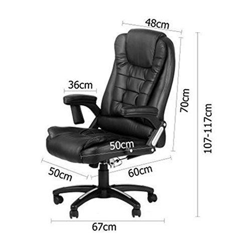 Oscar Executive Faux Leather Massage Heating Office chair (Red)