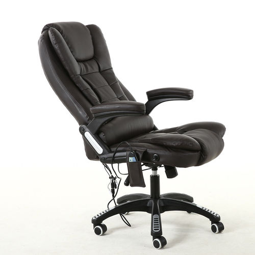 Oscar Executive Faux Leather Massage Heating Office chair (Brown)