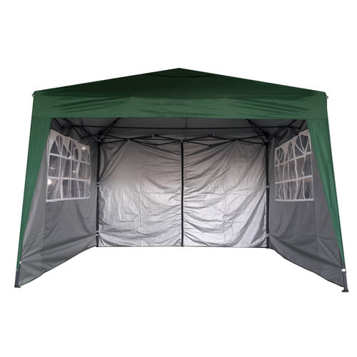 2m x 2m Gazebo Resistant Outdoor Garden Marquee Canopy + side's (Green)