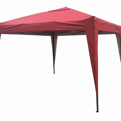 2m x 2m Gazebo Resistant Outdoor Garden Marquee Canopy + side's (Red)