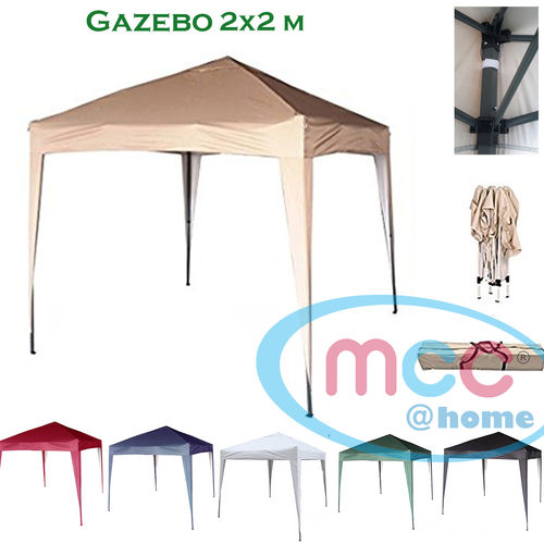 2m x 2m Gazebo Resistant Outdoor Garden Marquee Canopy (Beige)