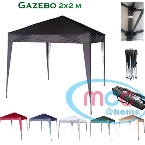 2m x 2m Gazebo Resistant Outdoor Garden Marquee Canopy (Black)