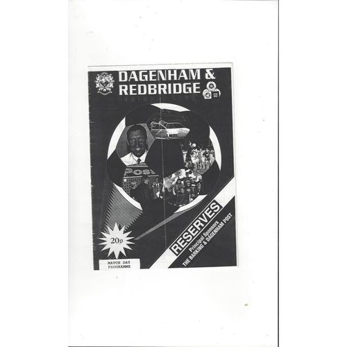Dagenham & Redbridge v Ford United Reserves Football Programme 1994/95