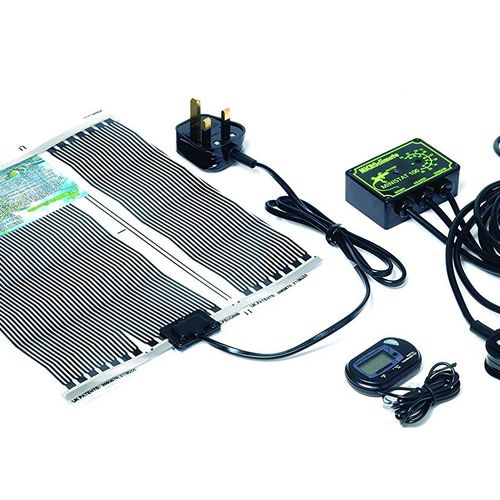 Monkfield Terrainium Kit, 90 cm Length x 38 cm Depth x 20 cm Height, Black