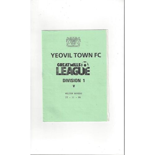Reserves Football Programmes
