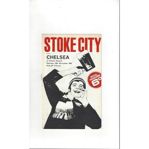 1966/67 Stoke City v Chelsea Football Programme