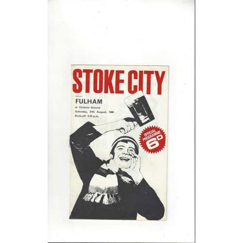 1966/67 Stoke City v Fulham Football Programme