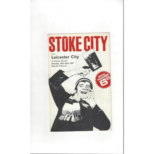 1966/67 Stoke City v Leicester City Football Programme