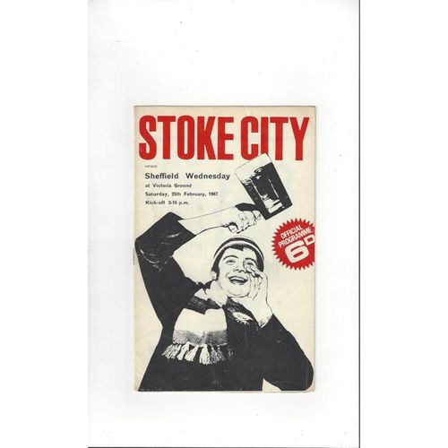 1966/67 Stoke City v Sheffield Wednesday Football Programme