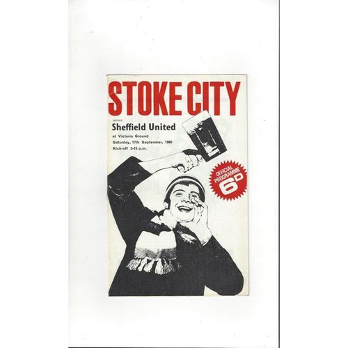 1966/67 Stoke City v Sheffield United Football Programme