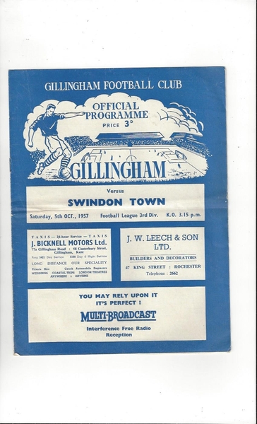 Latest Football Programmes Listed today
