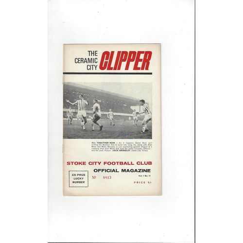 Stoke City Home Football Programmes