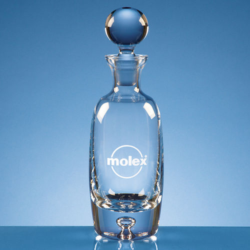 Handmade Tall Bubble Base Wine Decanter 0.5ltr