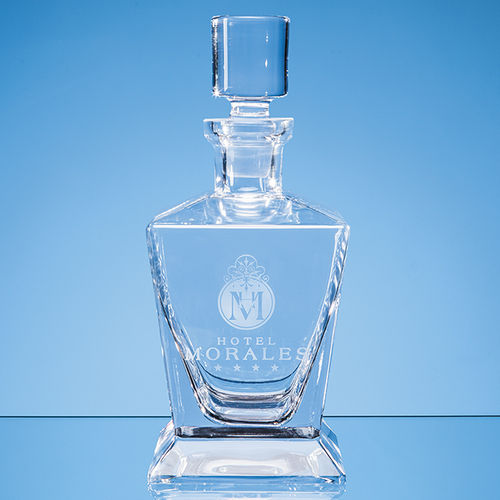 Handmade Tapered Square Spirit Decanter 0.75ltr
