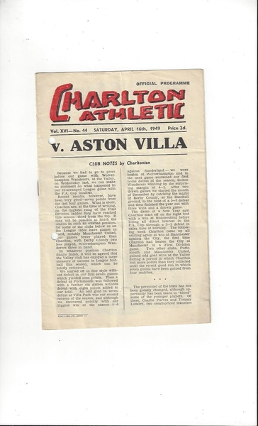 Latest Football Programmes Listed today