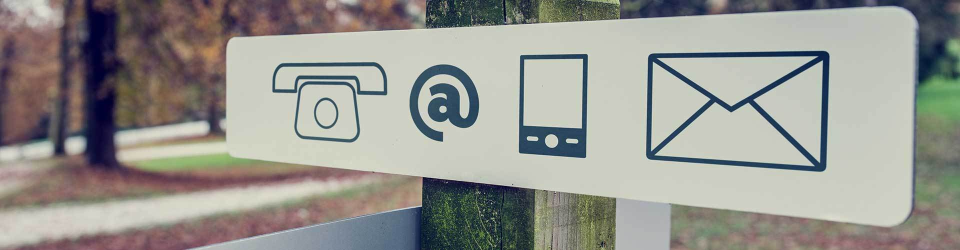 A picture of the ways you can contact Home Interior Designer Catherine Brennan of New Forest Designs. Catherine provides services such as Handmade Curtains, Bespoke Blinds, Upholstery, Interior Design and Magic Touches to clients across the UK.   Get in t