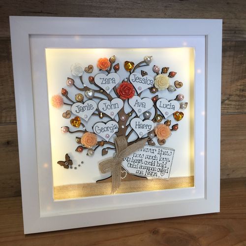 Floral Family Tree Frame