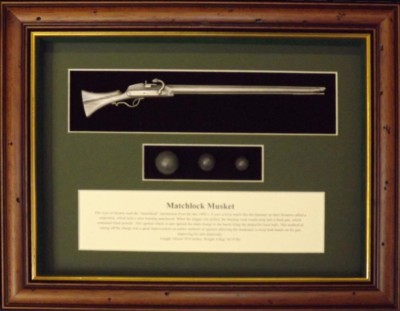 Wall Mounted 1/6 Pewter Guns