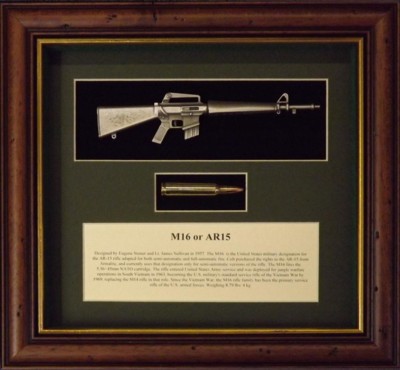 Wall Mounted 1/6 Pewter Guns