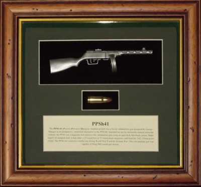 Wall Mounted 1/6 Pewter Guns